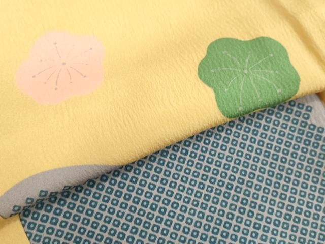 平和屋着物○振袖用長襦袢 袷 舞梅文 半衿刺繍 正絹 逸品 DAAV8596tw  