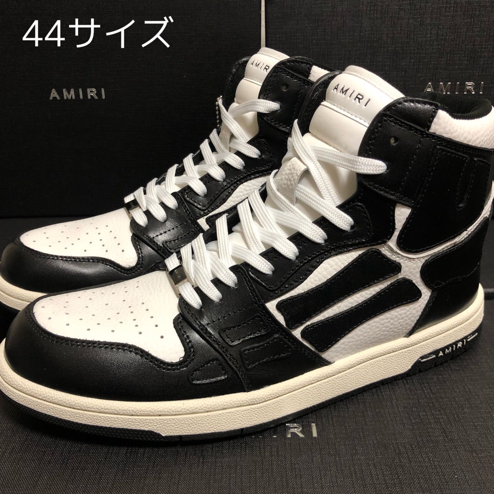 新品】AMIRI アミリ スケルトン ハイカット スニーカー メンズskel