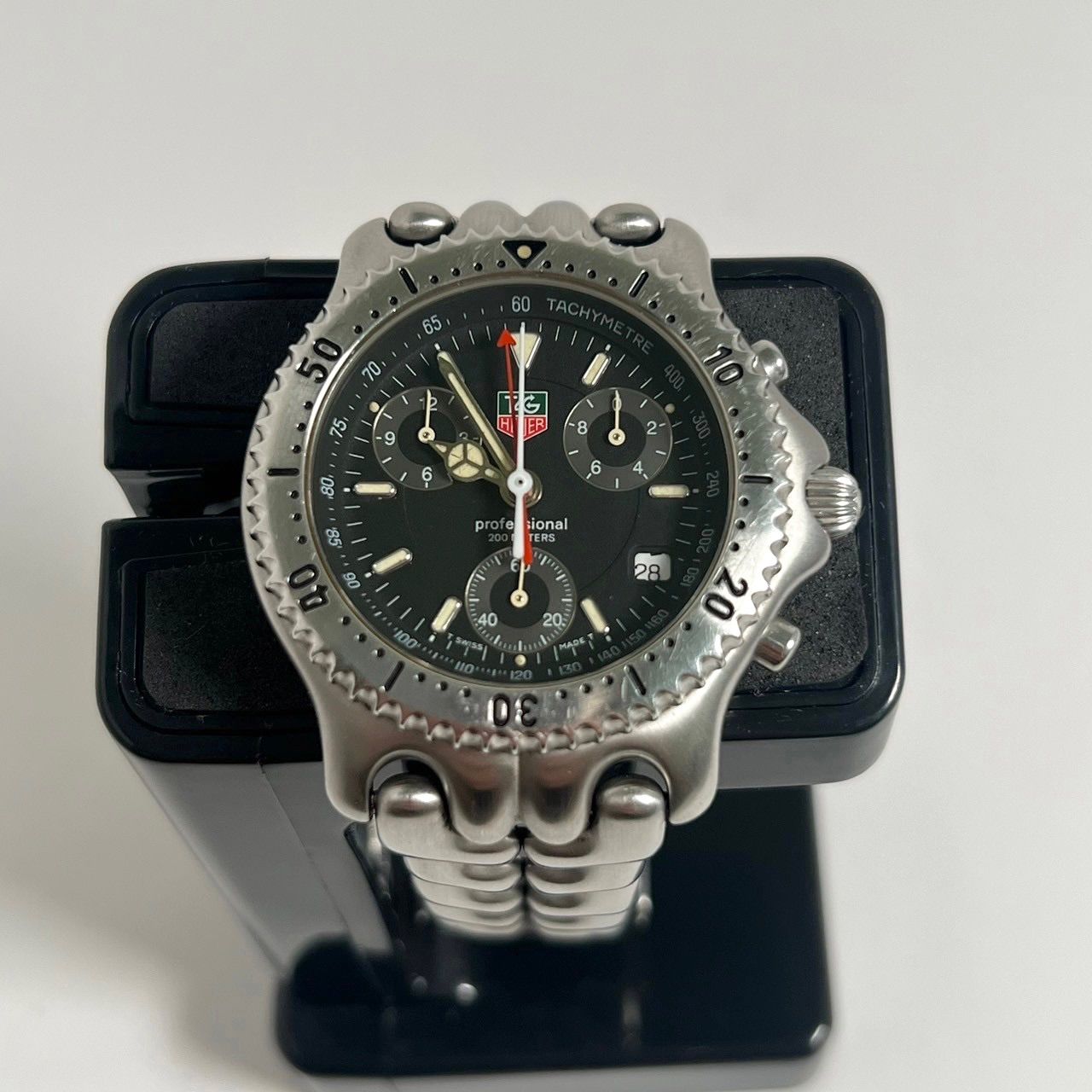 ✨TAGHEUER✨タグホイヤー✨ブラック文字盤✨プロフェッショナル
