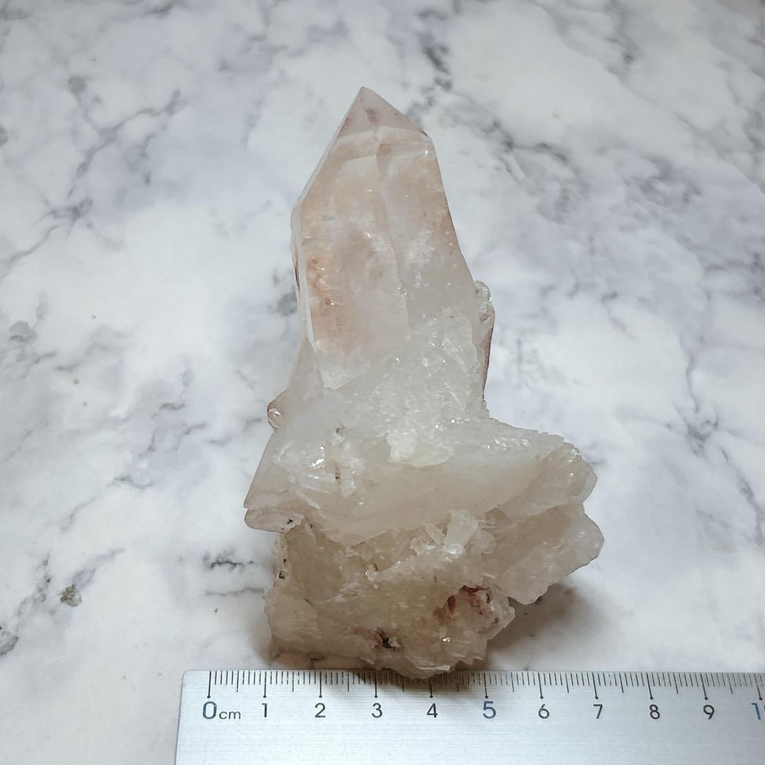ヒマラヤ水晶 馬 天然石 ヒマラヤ水晶ダブルポイント[T223-2273]