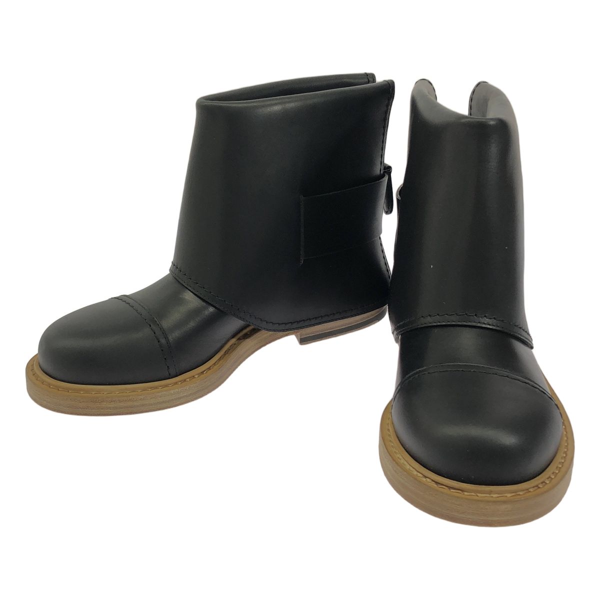 ALEXANDER MCQUEEN | アレキサンダーマックイーン | LEATHER BIKER BOOTS レザー バイカーブーツ | 36 | ブラック | ゴールド | レディース