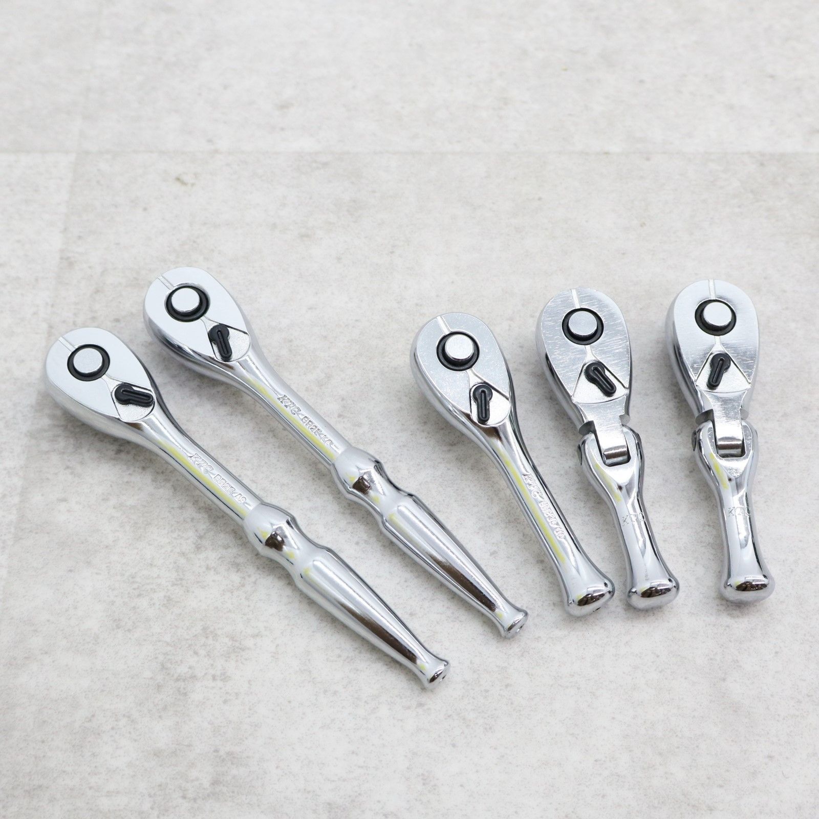 ∨ハンドツール 工具｜5個 まとめ ラチェットハンドル｜KTC BR2E L6 