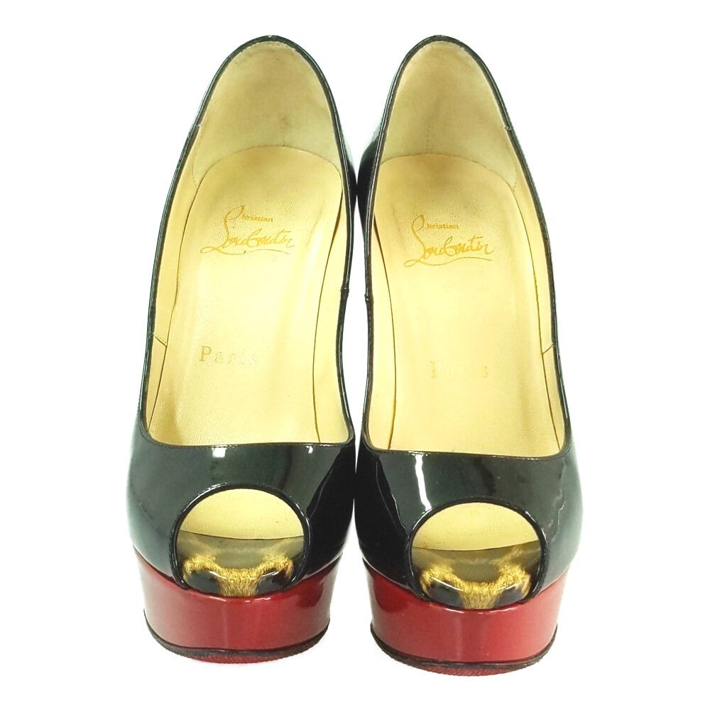 クリスチャンルブタン　オープントゥ　ハイヒール　35サイズ Christian Louboutin クリスチャンルブタン オープントゥ ヒール