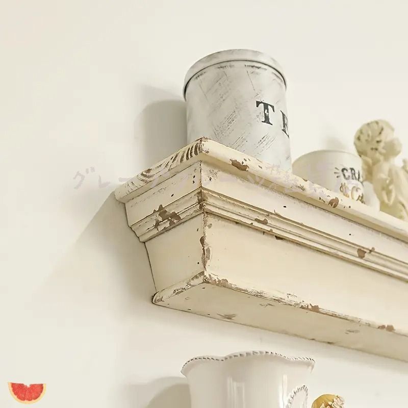 ウォールシェルフ 飾り棚 壁掛けラック フレンチレトロ