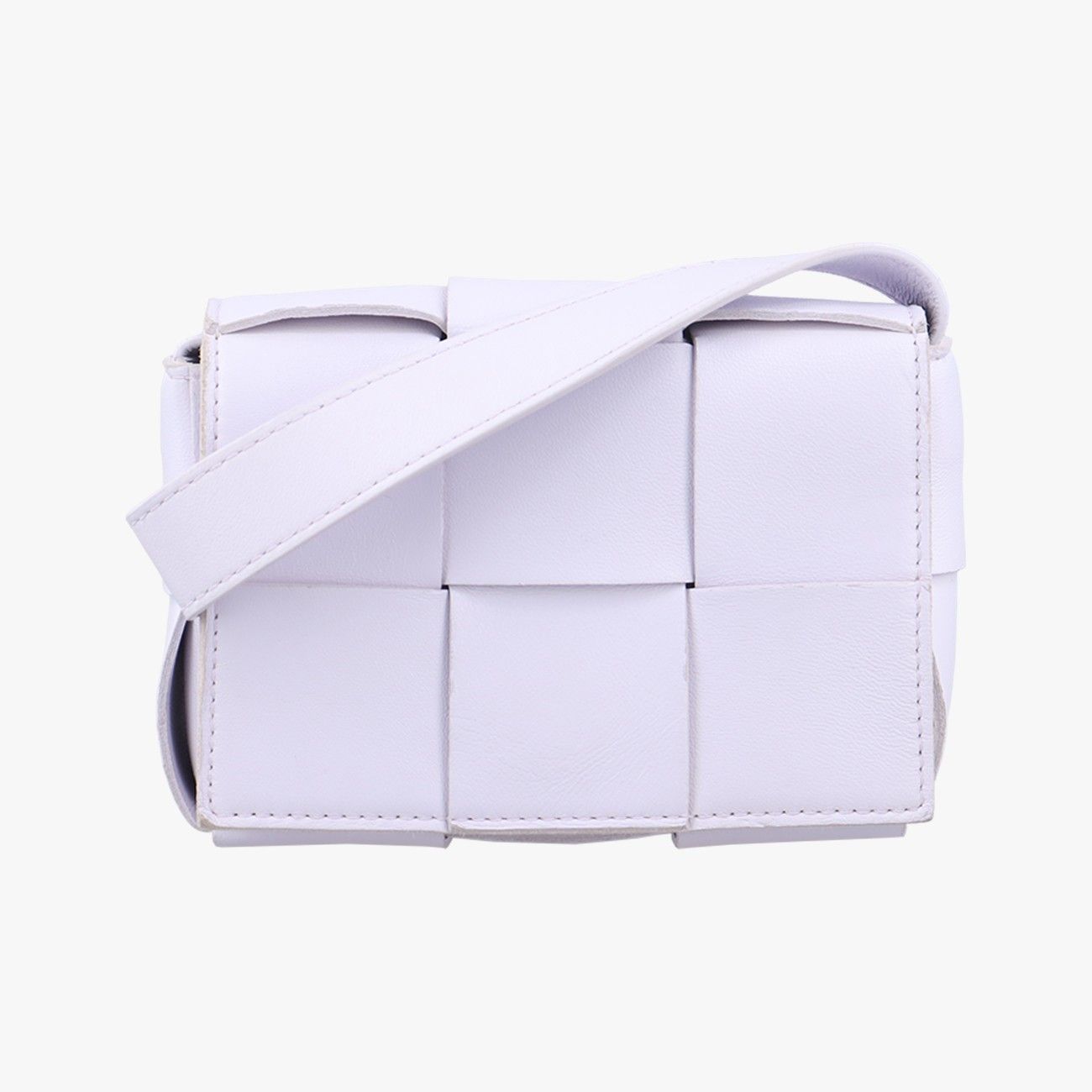 ボッテガヴェネタBottega Venetaキャンディ カセット ライトパープル ラムスキン ICチップ