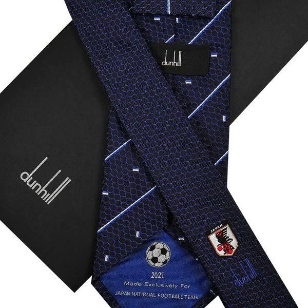 ダンヒル ネクタイ DUNHILL メンズネクタイ シルク100％ ブルー系