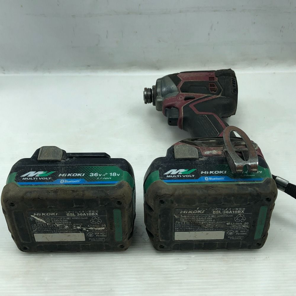 HiKOKI ハイコーキ 締め付け工具 インパクトドライバ 充電器 充電池2個 ケース付 WH36DC グリーン HRDEVELOPMENT_JP