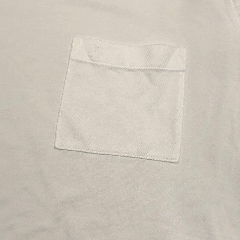 エルメス　Hロゴ刺繍 レーヨン 半袖ニットポロシャツ ホワイト LAサイズ HERMES エルメス Hロゴ ポロシャツ 良好 サイズ:XXL パープル