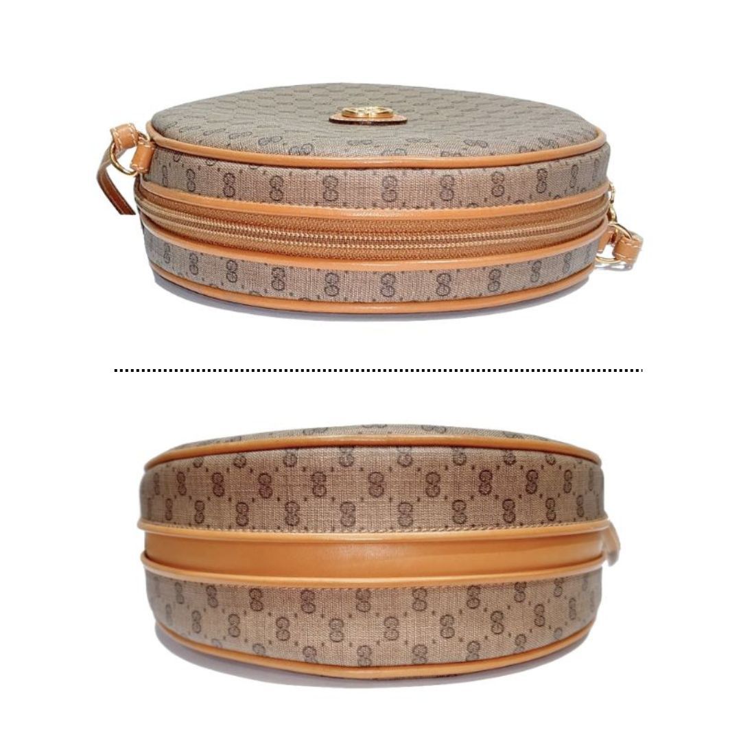 ヴィンテージ GUCCI グッチ マイクロGG 丸型 ショルダーバッグ