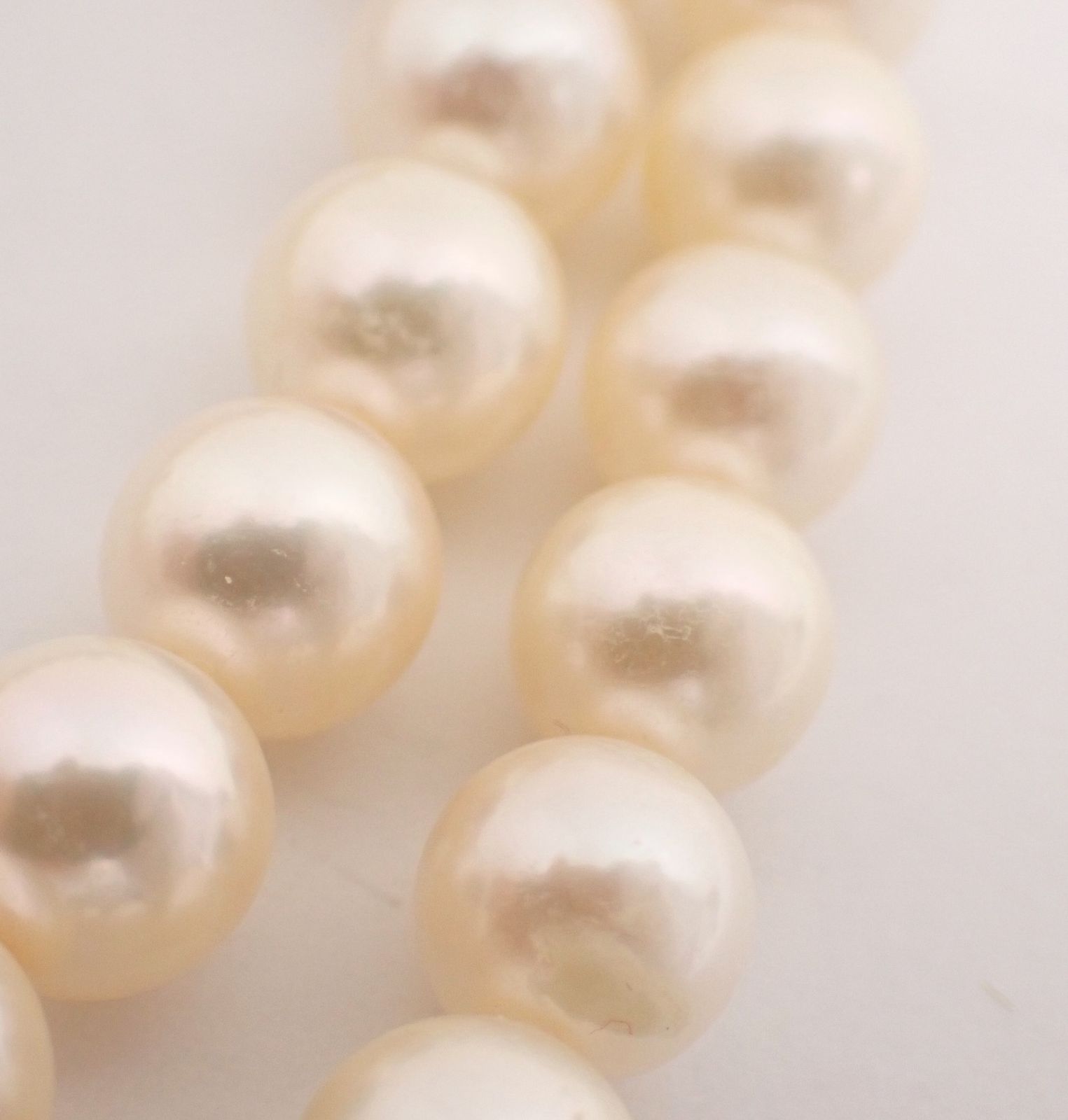 美品 ジュエリーマキ アコヤパールネックレス パール7.3mm 鑑定書付き  