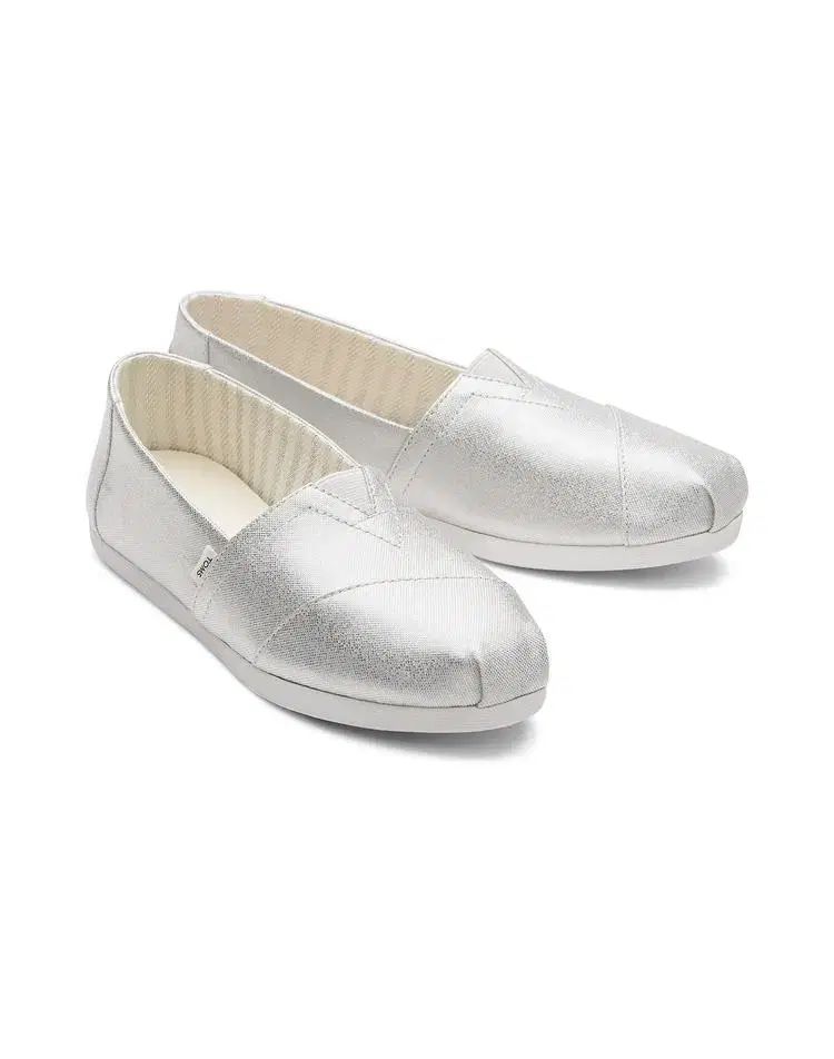 TOMS トムス レディース スリッポン シルバー 230