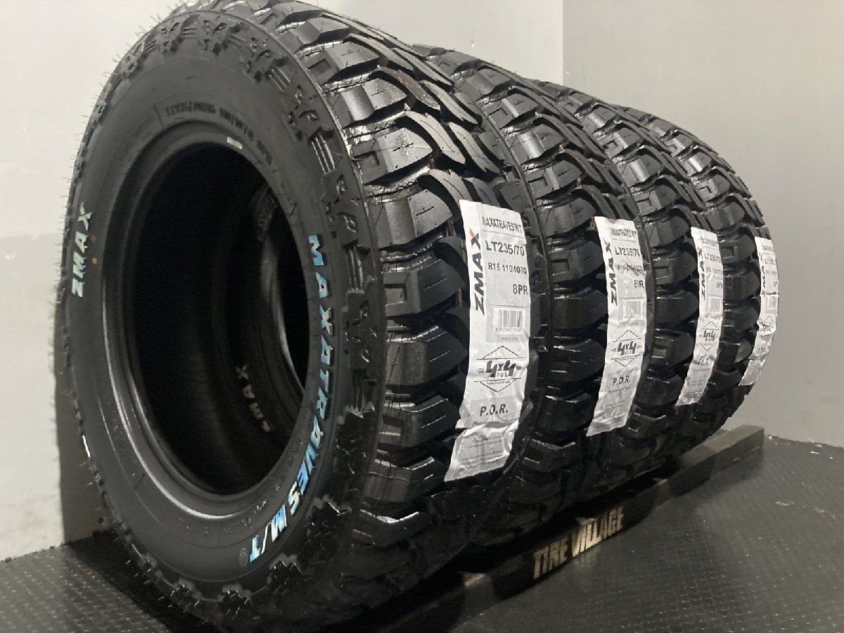 【新品】札幌発 2024年製 ZMAX MAXATRAVES M/T LT235/70R16 110/107Q 16インチ 夏タイヤ 4本 マッドタイヤ RAV4 エクストレイル JRB018クレジットカード QRコード決済可能 新品】札幌発 2024年製 ZMAX MAXATRAVES M/T LT235/70R16 110/107Q 16