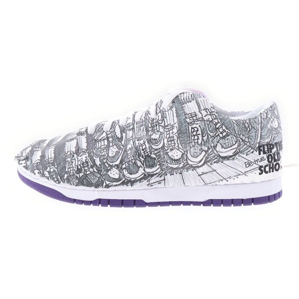 NIKE (ナイキ) WMNS DUNK LOW SE MADE YOU LOOK ウィメンズ ダンク メイドユールック ローカットスニーカー ホワイト/パープル US10.5/27.5cm DJ4636-100