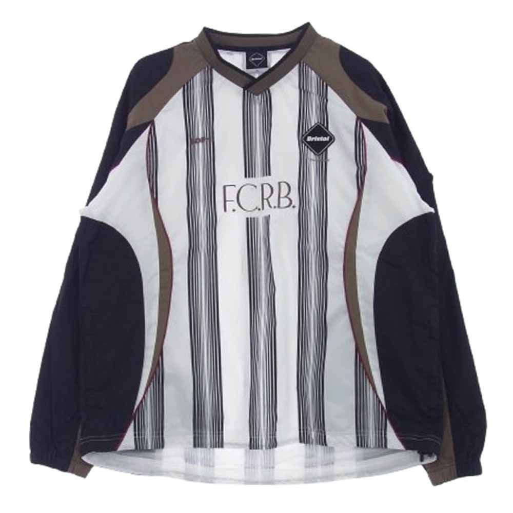 F.C.R.B. エフシーアールビー FCRB-252001 EXHIBITION GAME PISTE エキシビジョン 長袖 ゲームシャツナイロン プルオーバ― ブラック系 M 上