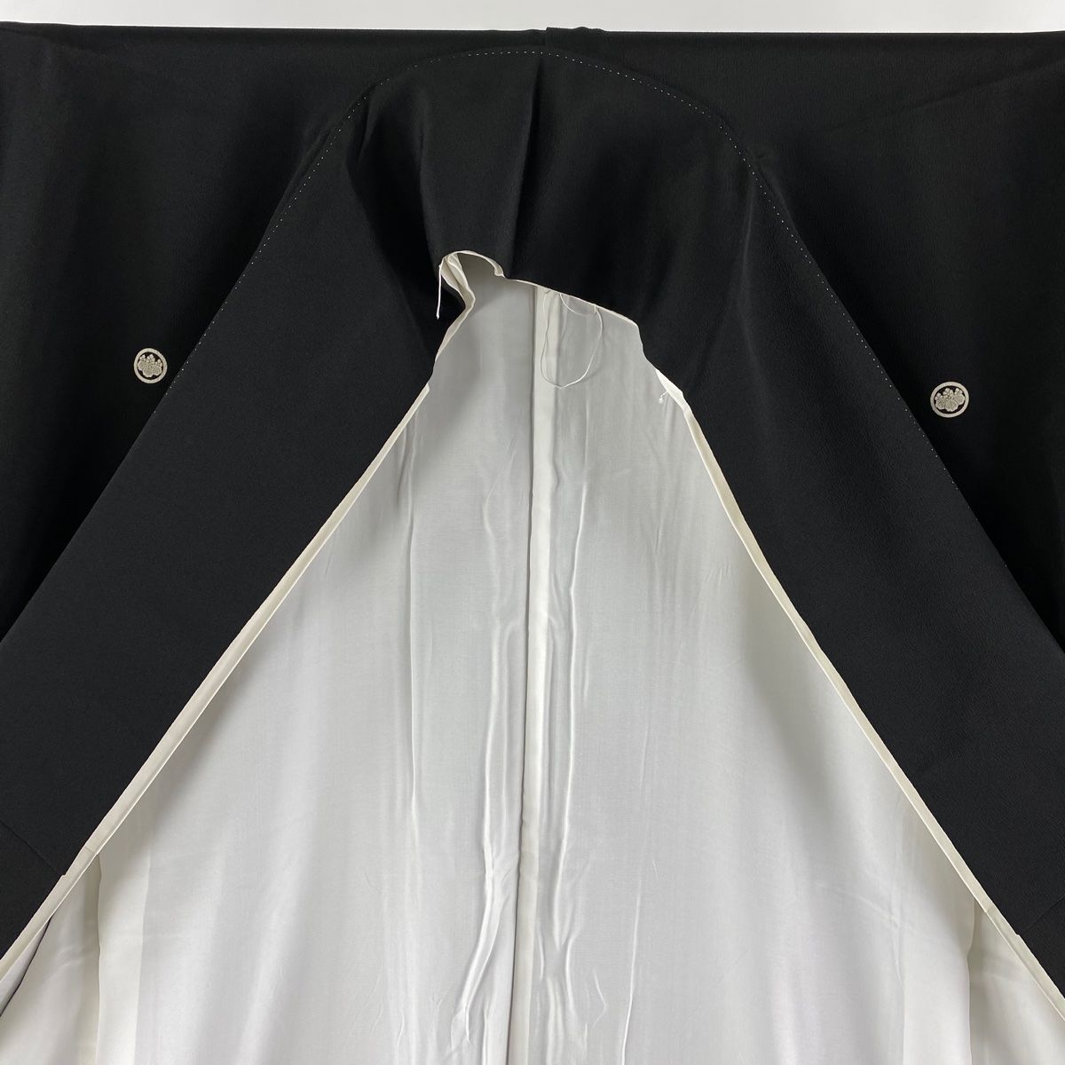 黒留袖 身丈153.5cm 裄丈62cm S 袷 千總 落款 松竹梅 波頭 金糸 箔 黒  