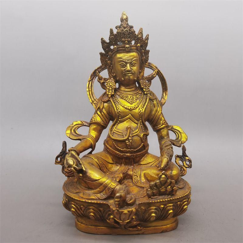 黄財神 騎瑞獣 仏像 工芸品 美術品 置物 黄財神仏像 装飾品 工芸品 美術品 置物 - メルカリ