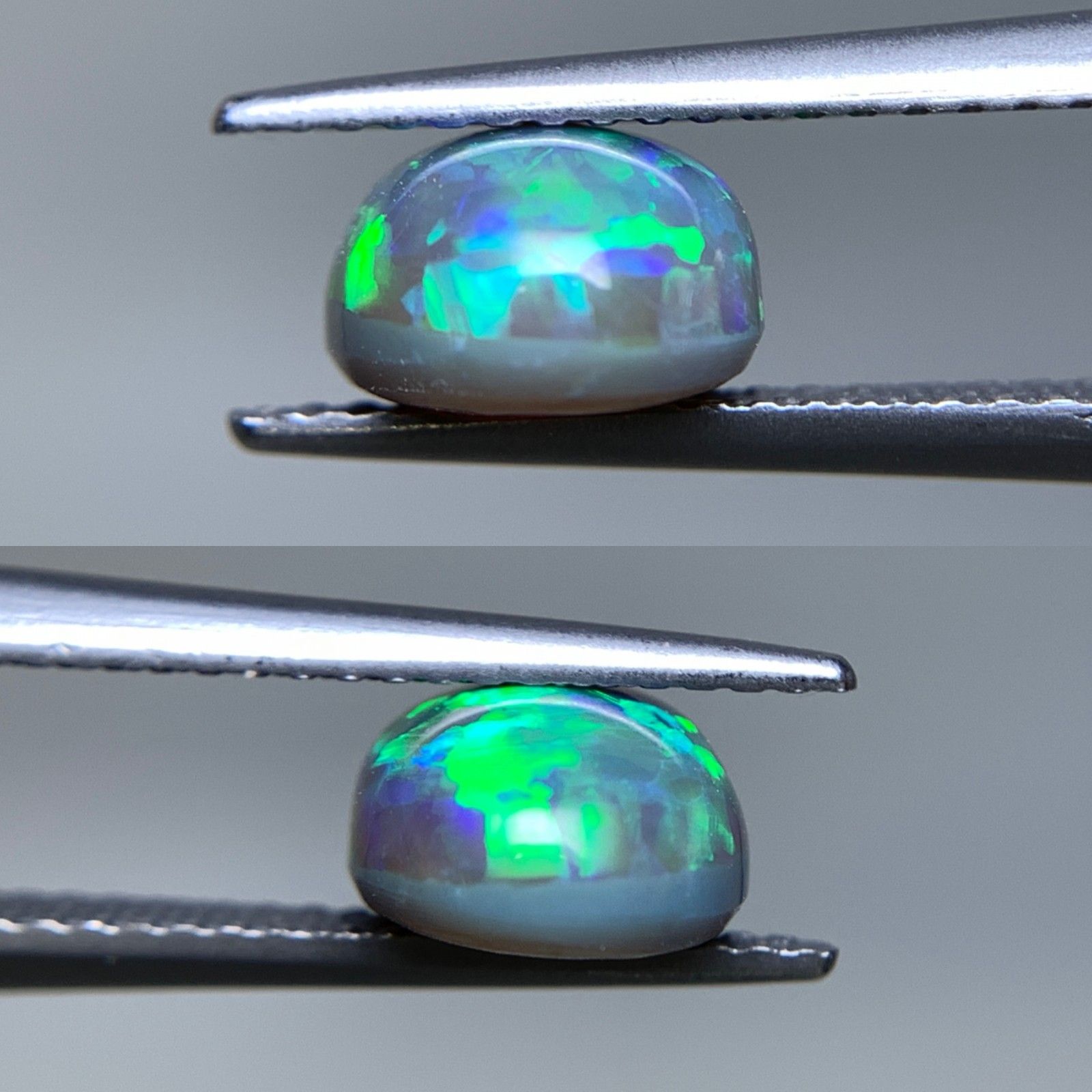 ブラックオパール 天然 2.123ct 宝石ソーティング付き 9.7㎜×7.3㎜×4.6㎜ ルース 裸石 6727Y