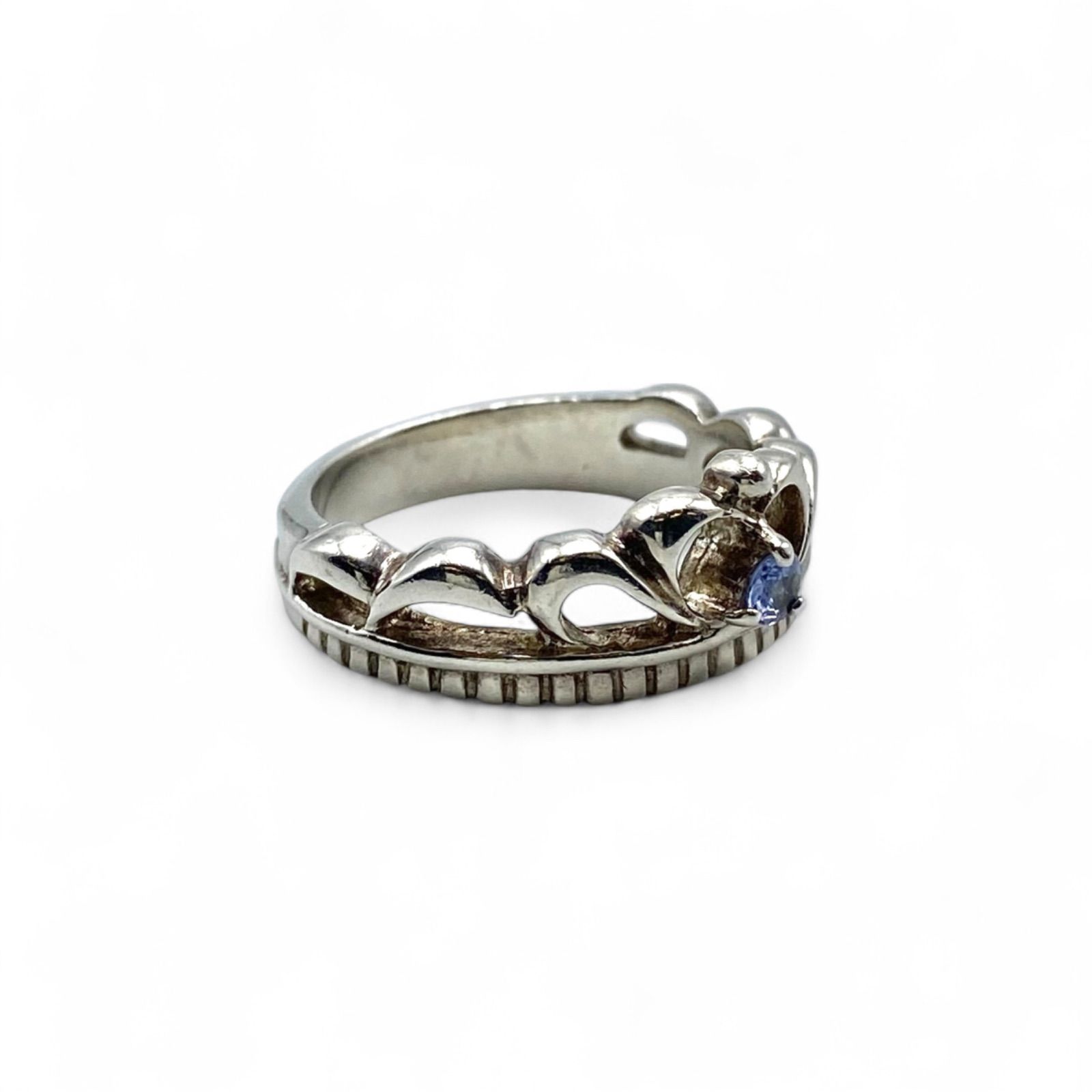 高貴な意匠】クラウン 王冠 Silver 925 刻印 00s Vintage Design Ring 