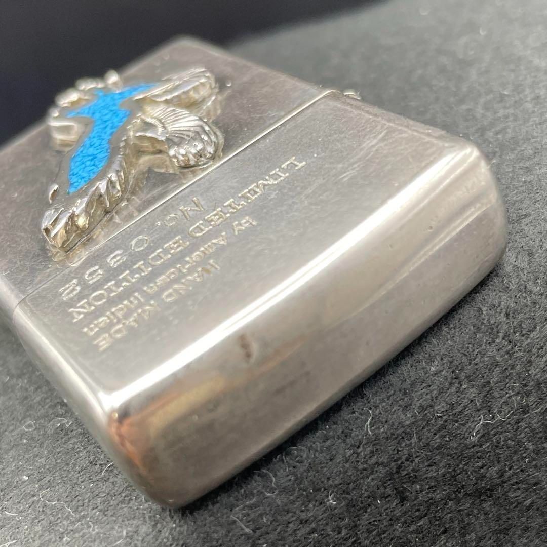 ZIPPO イーグル＆ターコイズ シルバープレート 1992年4月製 限定