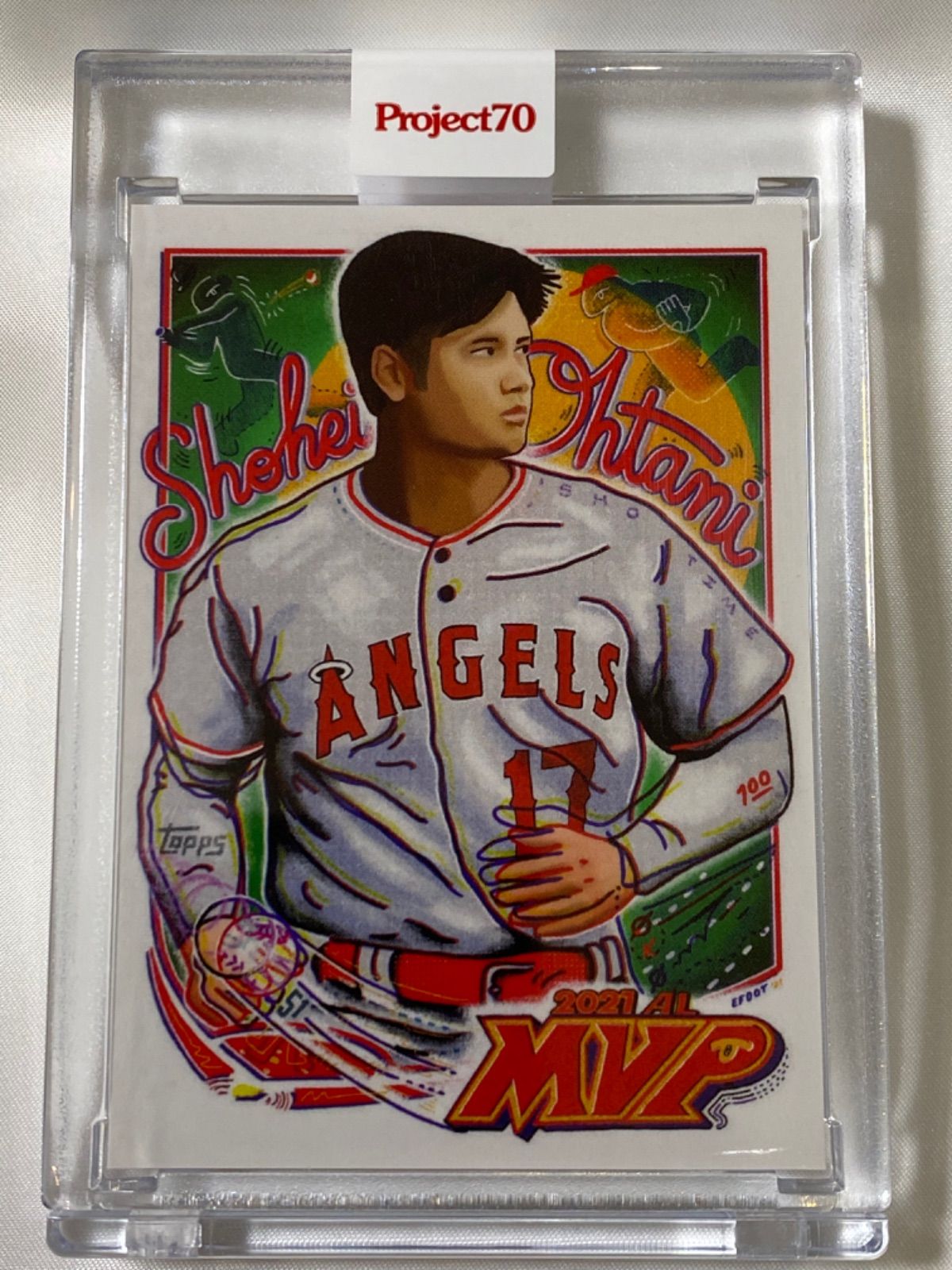 大谷翔平　2021 MVP topps Project70 大谷翔平MVP記念カードToppsProject70カード722-Efdot - メルカリ