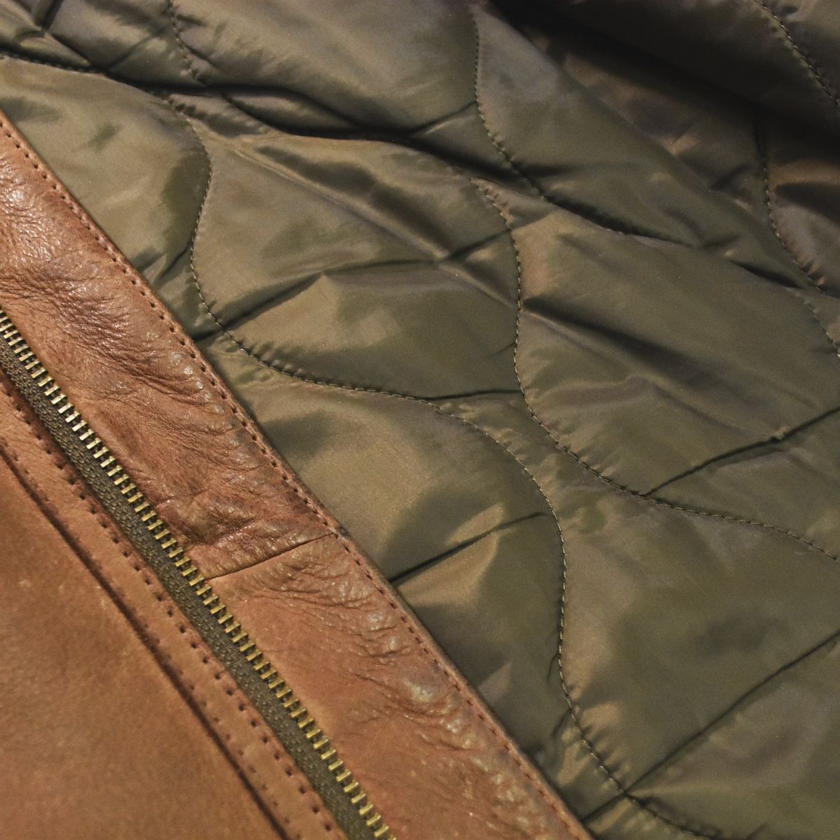 エディーバウアー Eddie bauer B-3 レザー フライトジャケット 牛革 襟