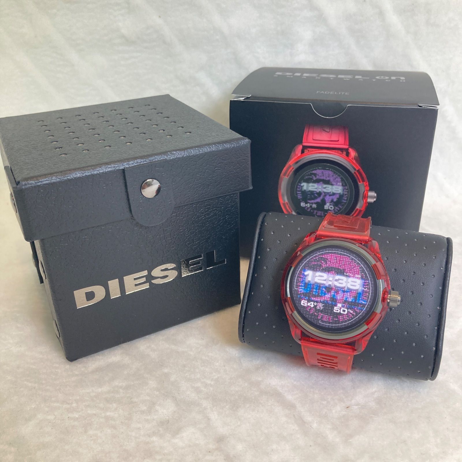 DIESEL ディーゼル スマートウォッチ レッド DIESEL ON-