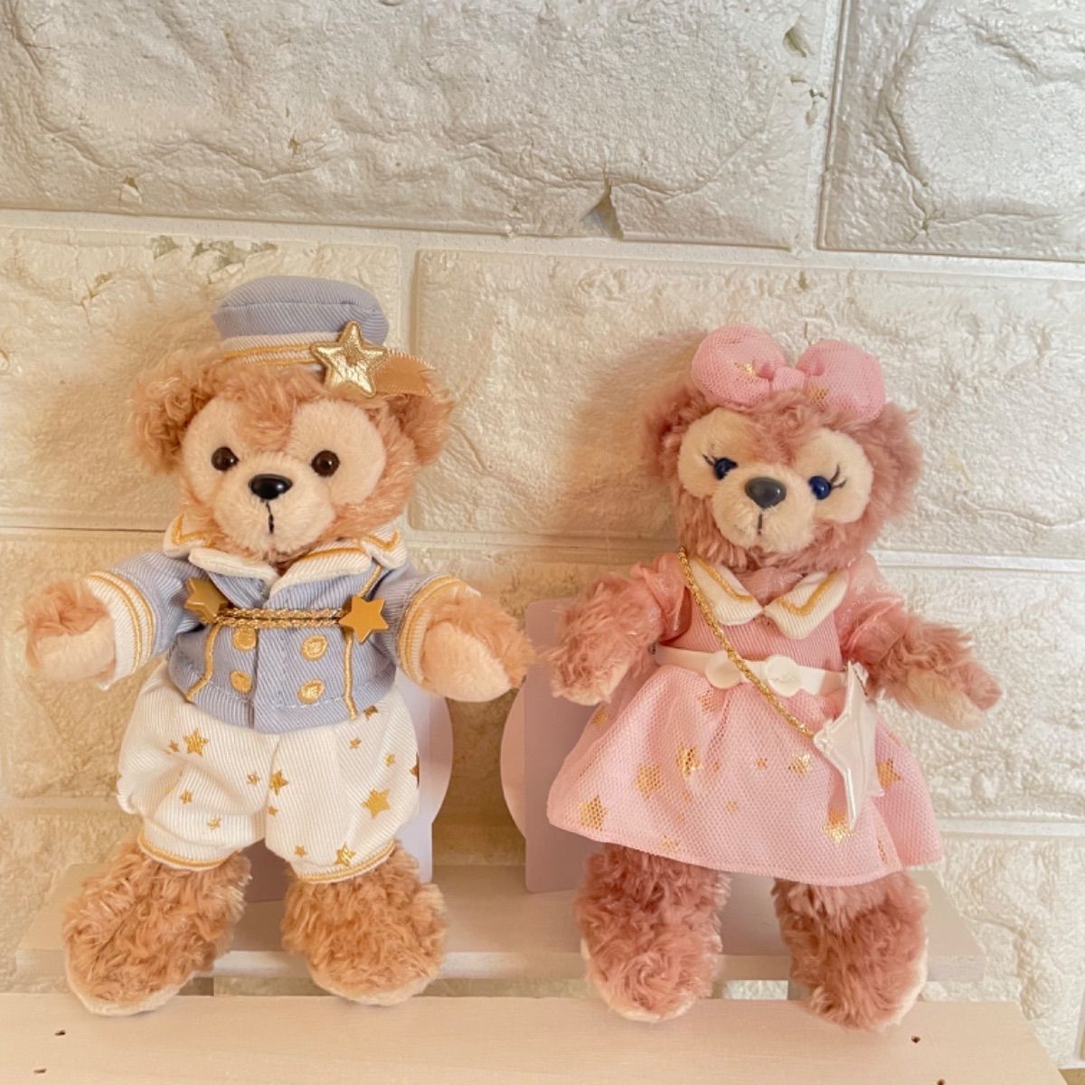 ダッフィー シェリーメイ　ぬいぐるみバッジ　スターリードリームス スターリードリームス☆ダッフィー＆シェリーメイ☆ぬいぐるみ