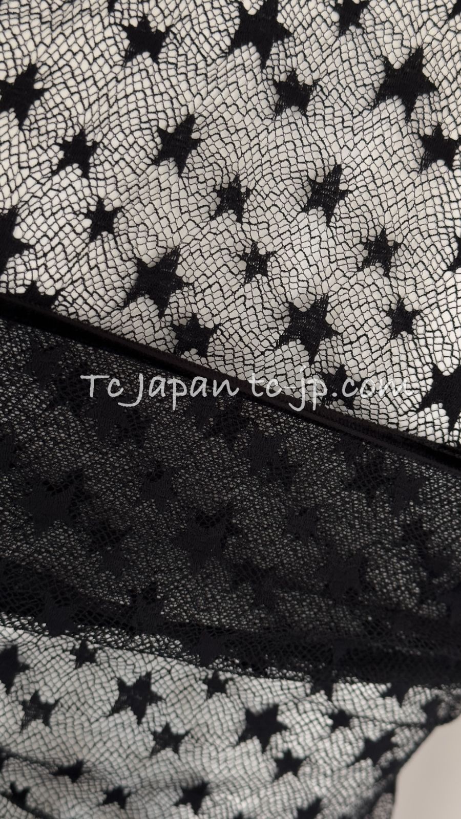 シャネル ブラウス トップス CHANEL ブラック・半袖・星柄 F36