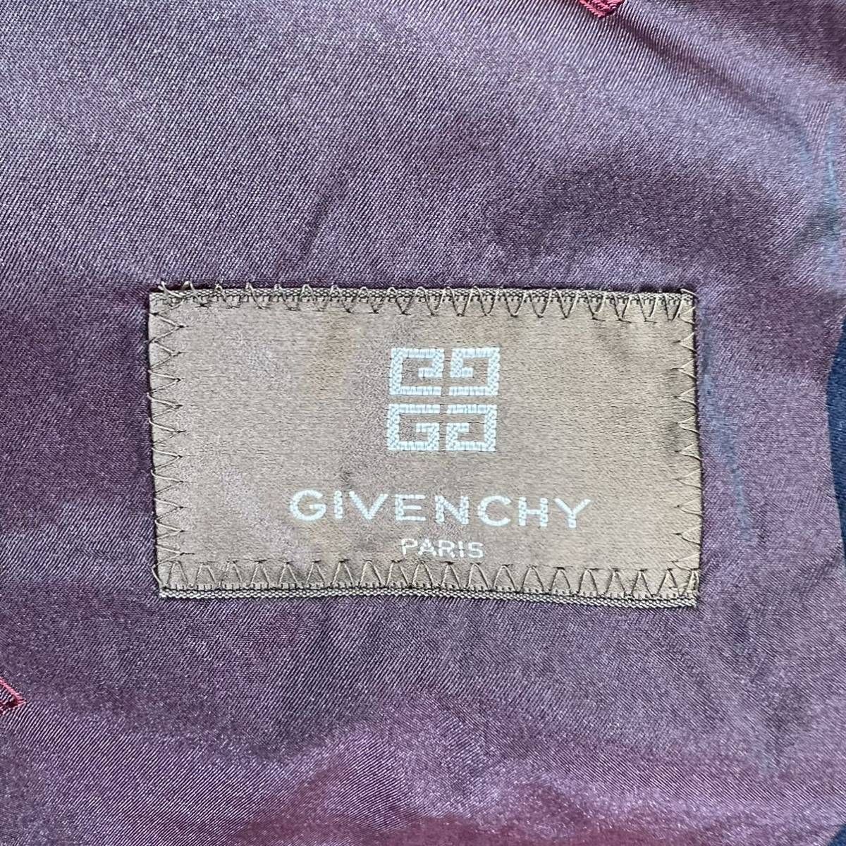 GIVENCHY ☆ ビンテージ ダブル テーラードジャケット 金ボタン 紺ブレ
