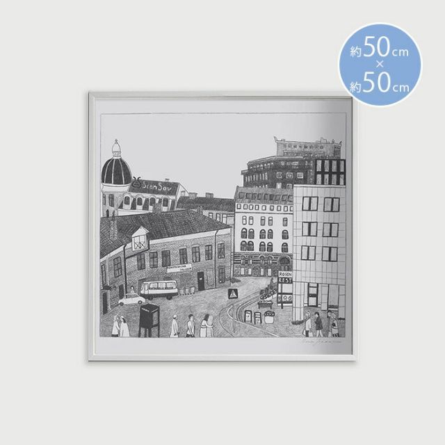 ポスター 北欧 ファインリトルデイ KVARTER カヴァーター Fine Little Day 50×50cm 50x50cm インテリア 北欧デザイン