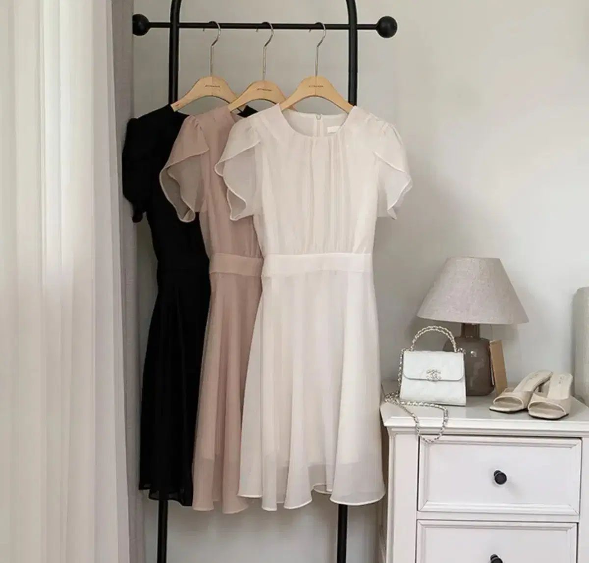 ATTRANGS アットランス フ ワンピース アイボリー ミニ