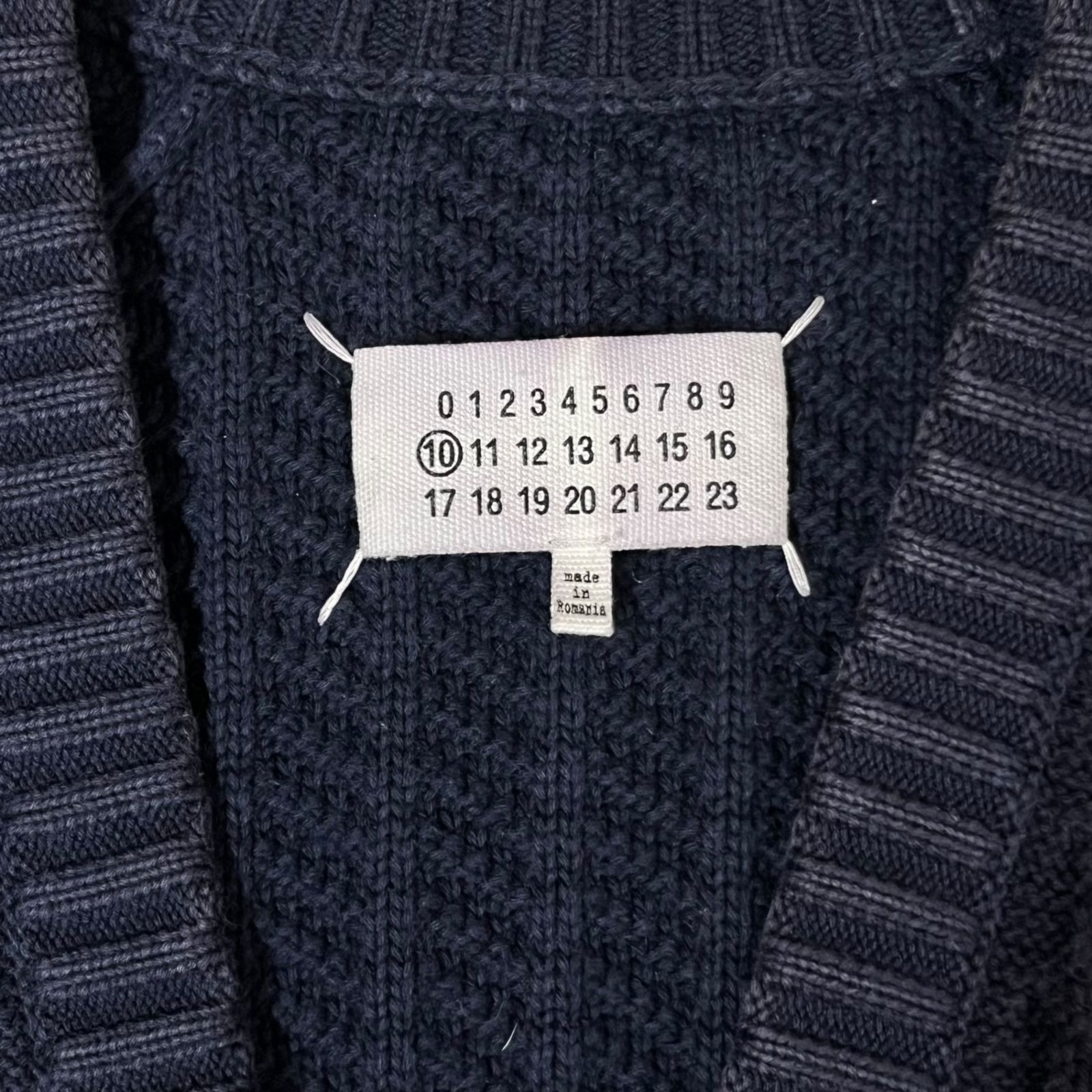 MAISON MARGIELA(メゾンマルジェラ) 15SS Destroy cable cotton knit 