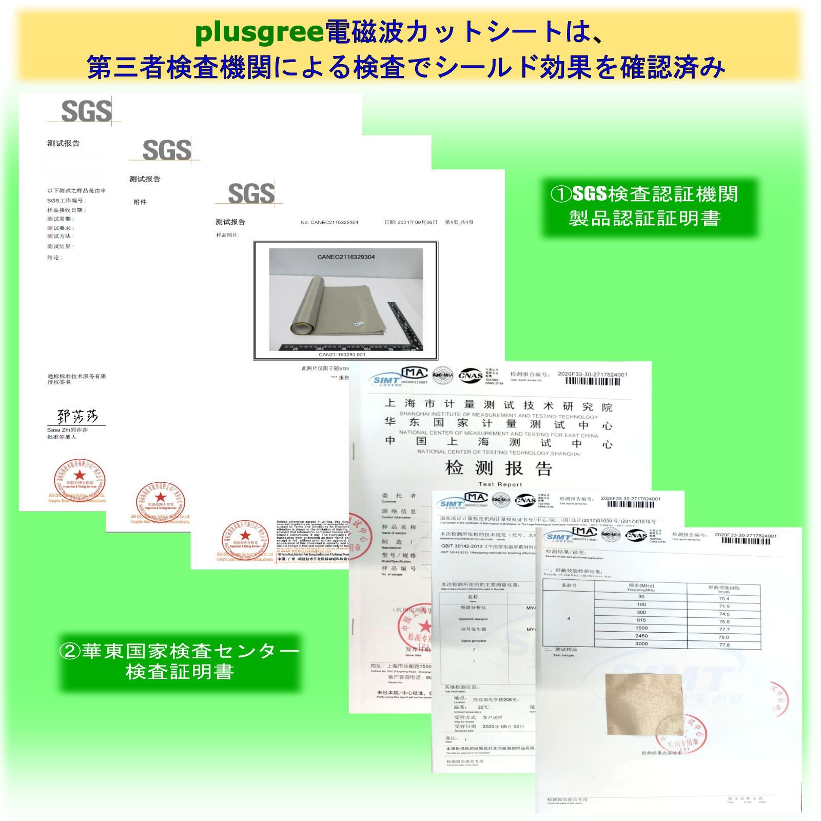 plusgree 電磁波カット シート 1mx1.1m ファラデー繊維 EMI 電磁波対策 電気毛布 EV車 スマホ 5G WiFi パソコン 電子レンジ ホットカーペット 電磁波遮断 リレーアタック対策 スキミング対策 電磁波シールドテープ 携帯バッグ 付属