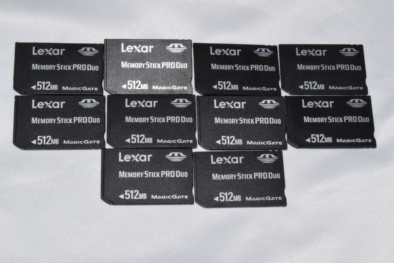 10枚セット LEXAR 512MB メモリースティック Pro Duo Magic Gate レキサー Lexar Memory Stick ...