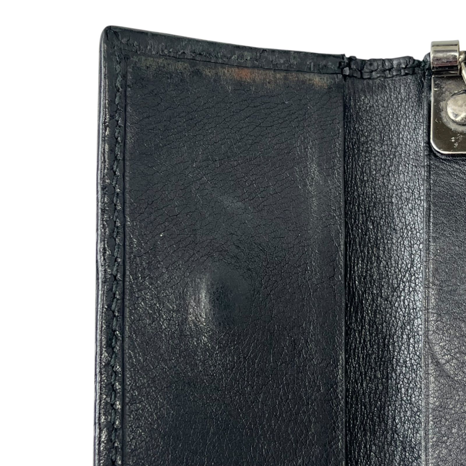 GUCCI グッチ キーケース 6連 シマレザー ブラック メンズ 中古 GUCCI
