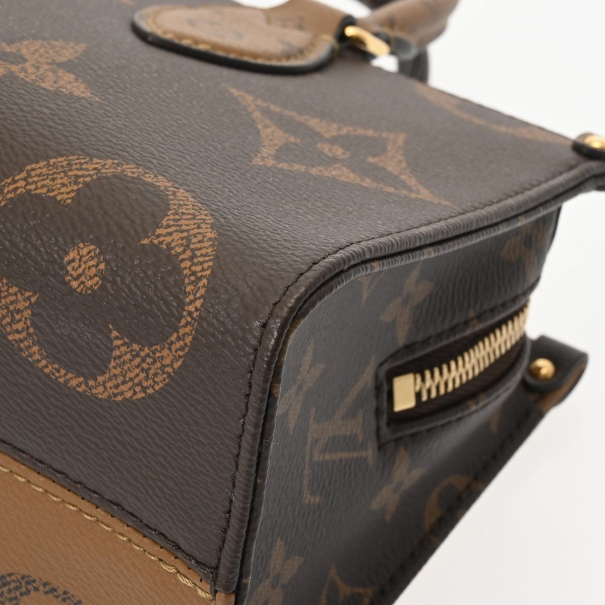 ルイヴィトン モノグラムジャイアント オンザゴー EW 2WAY ブラウン M46653 レディース モノグラムリバースキャンバス ハンドバッグ DECORATOM_COM_BR