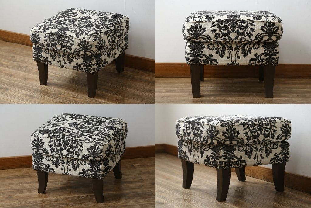 Domicil ドミシール オットマン/スツール　欧州家具　IDC 大塚家具 Domicil ドミシール オットマン/スツール 欧州家具 IDC 大塚家具