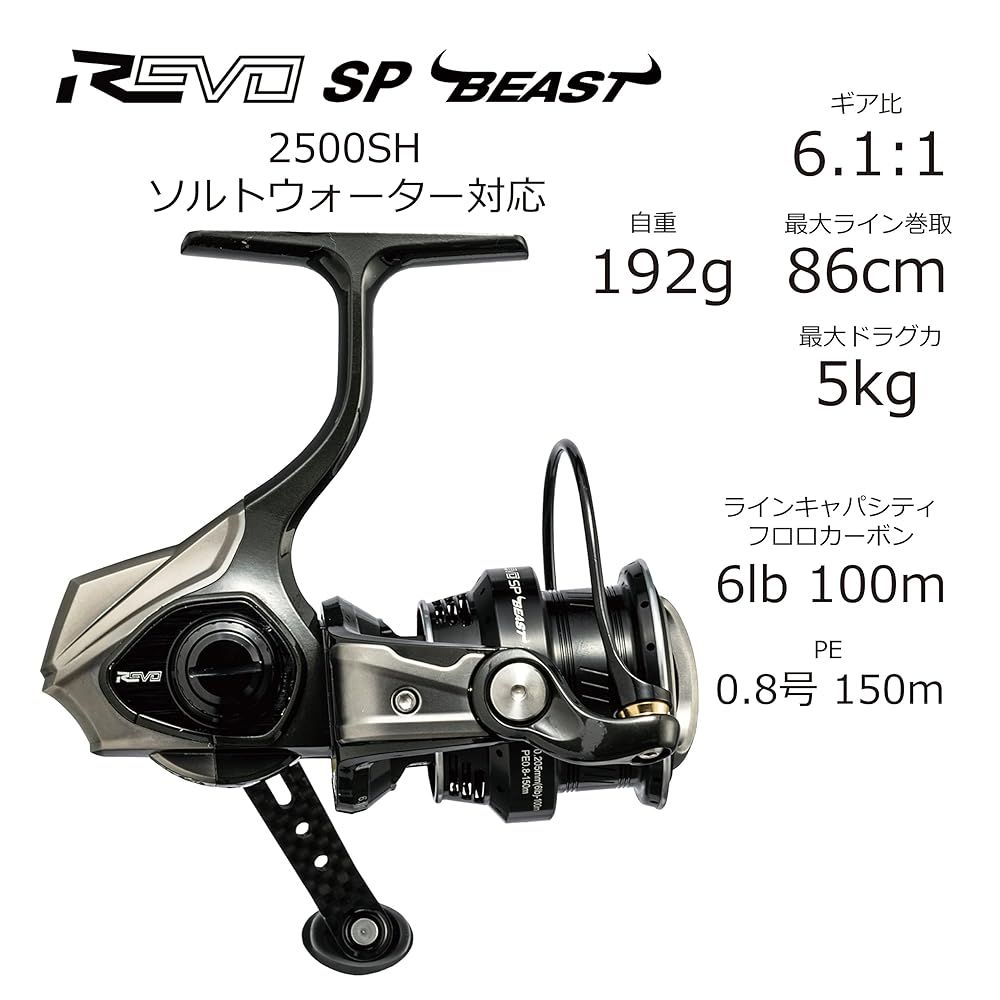 AbuGarcia アブガルシア Revo SP Beast 2500 SH レボビースト スピニングリール