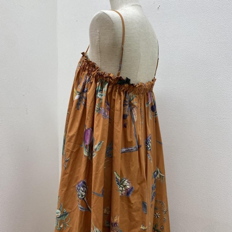 【美品】キャバン　2way ボタニカルスカート　シルク　ターコイズブルー 4279812.jpg