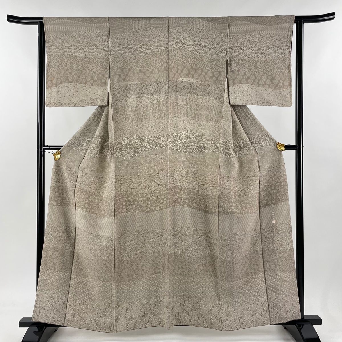 付下げ 身丈158.5cm 裄丈63cm S 袷 筒井平八 落款 寄せ柄 江戸小紋柄  