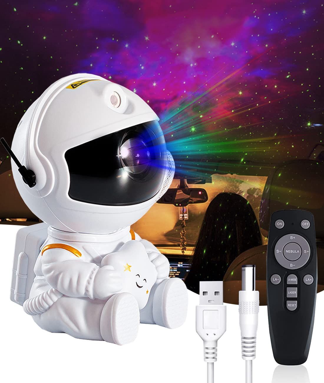 【人気商品】プラネタリウム LEDプロジェクターライト 静音 満天の星の雰囲気 360回転磁気ヘッド USB給電/リモコン/タイミング/複数の投影モード/波紋回転スピード調整可能 輝度調整可能 宇