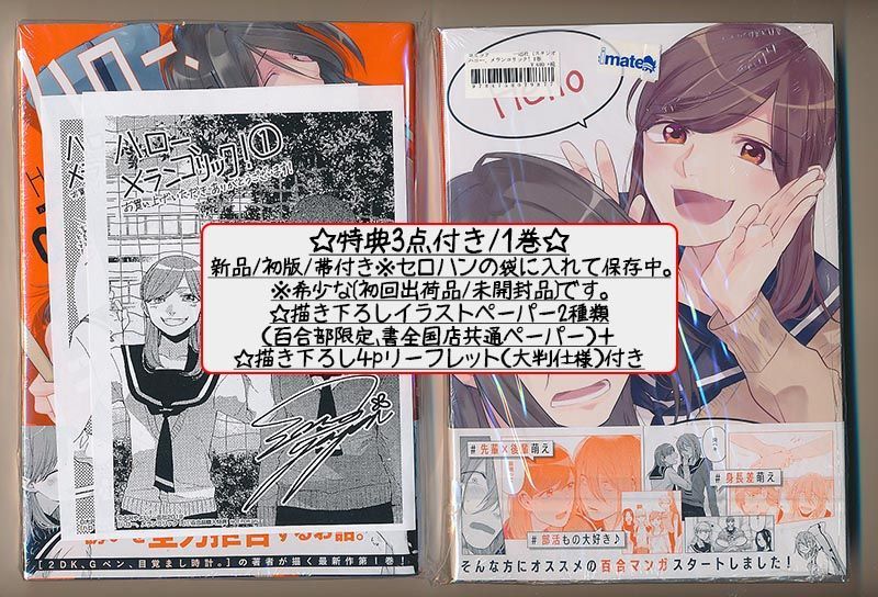 ☆絶版/特典10点付き [大沢やよい] ハロー、メランコリック! 全3巻