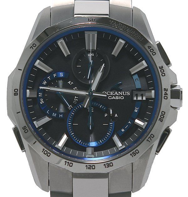 ☆箱保付！良品！CASIO カシオ OCEANUS オシアナス Manta マンタ S4000シリーズ OCW-S4000-1AJF ソーラー  メンズ☆ - メルカリ