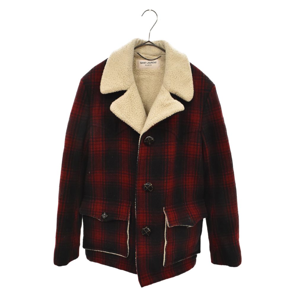 【メル】Saint Laurent Paris ダッフルボアジャケット Medium-818404Y04VY2100_B.jpg?v=2