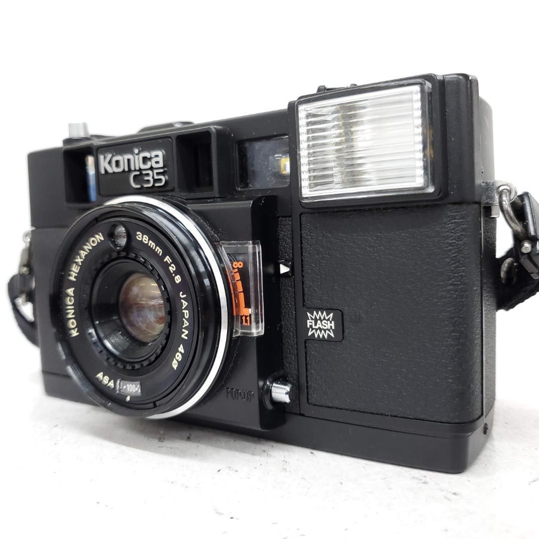 【動作確認済】 KONICA C35 F0821-11ID p 動作確認済】KONICA C35 Flash matic F0821-11ID - メルカリ