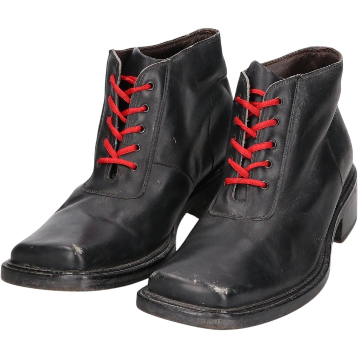 古着 ブラマス BRUMAS S スクエアトゥ アンクルブーツ メンズ26.0cm相当|saa015112