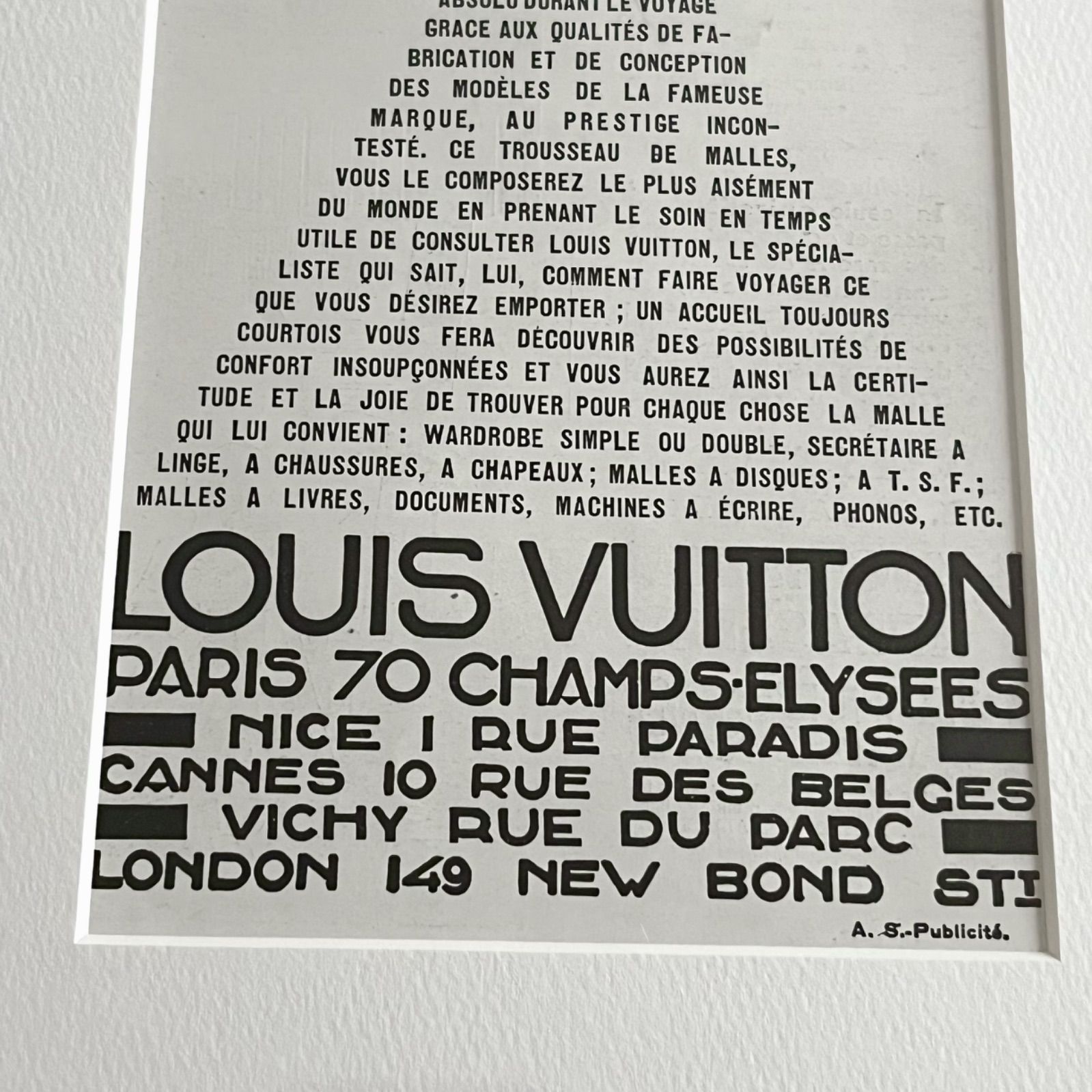 1931 広告＞ Louis Vuitton ルイ・ヴィトン ポスター