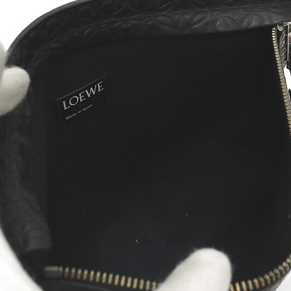 ロエベ　レザーポーチ 広尾店】ロエベ LOEWE アナグラム クラッチバッグ ポーチ レザー