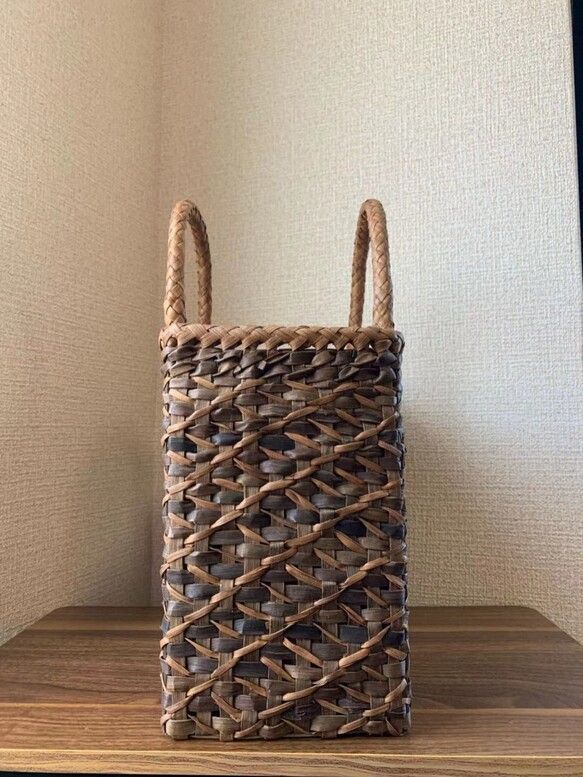 山葡萄かごバッグ 胡桃かごバッグ 手作り 籠バッグ 内布あり 胡桃 山葡萄 くるみかごバッグ 山葡萄かごバッグ 手作り 籠