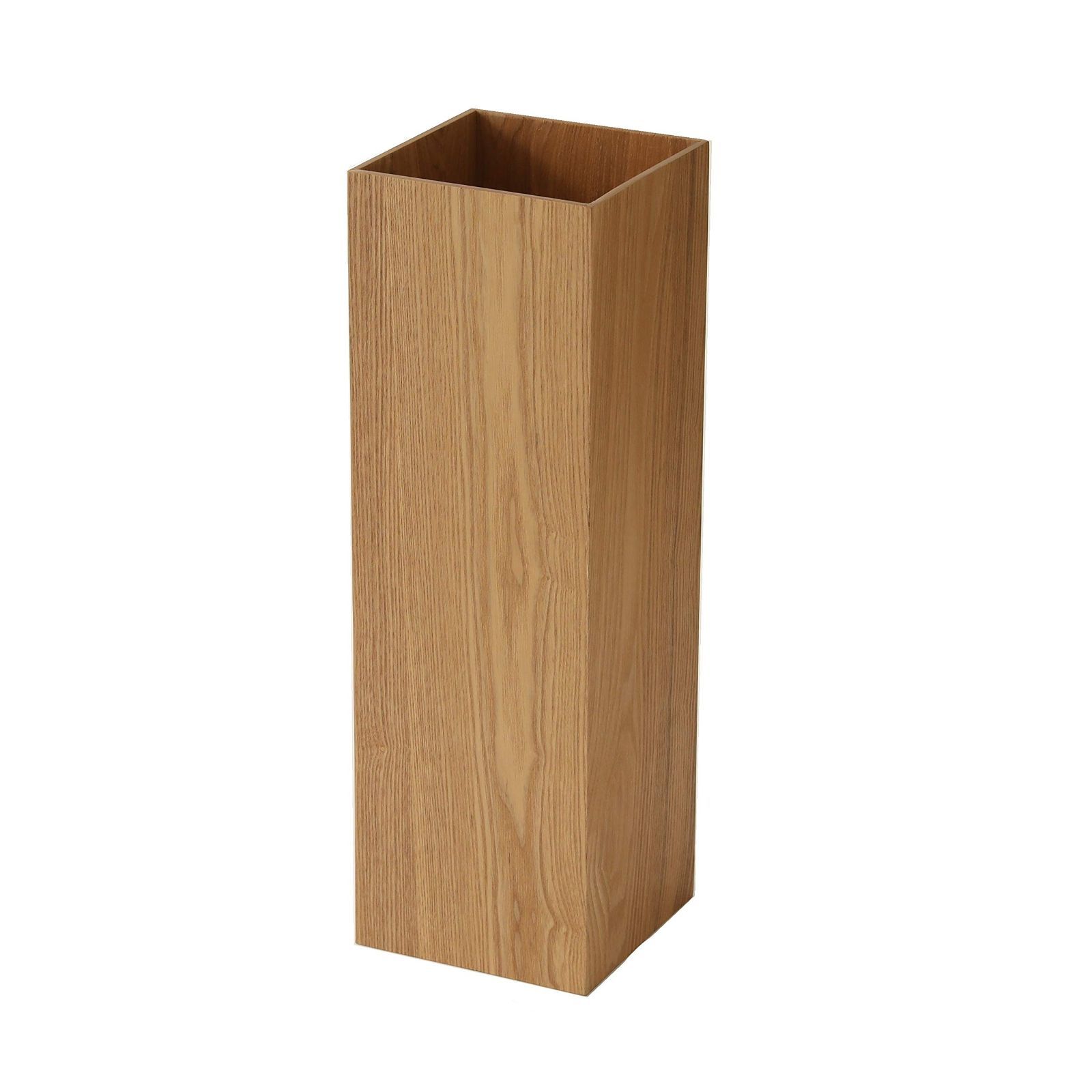 【人気商品】アンブレラスタンド スクエア 長傘/野球/ゴルフクラブ、 【1 玄関収納 正規品】 着脱式水受け皿付き 可能 傘立て ベージュ・ダークブラウン 木製 (ベージュ)